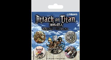 Attack On Titan S3 5 Badge Pack
