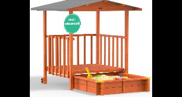 Spielwerk Zandbak - Hout Zonnedak UV 50+ Merle - 143x130x130cm