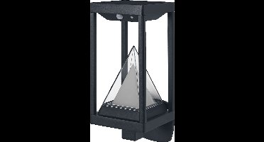 LEDVANCE SMART+ outdoor Bluetooth solar wandlamp, met warm wit (3000K) en gekleurd licht, bruikbaar zonder stroom, tot 2,5 uur brandduur bij 100% licht, oplaadbaar met USB-C kabel IP44 sensor