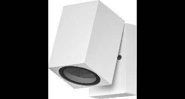 LEDVANCE ENDURA Classic Cube ADJ WALL buitenwandlamp, wit, GU10 voet (max 35W), kan worden uitgerust met een normale of slimme lamp, richtbare kop, IP44 bescherming