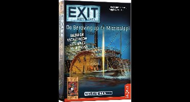 999 Games - EXIT - De beroving op de Mississippi - Breinbreker - Escape Room Spel