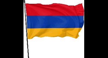 *** Grote Armenie Vlag 90x150cm - Vlag ARMENIË - Haygagan - Drosh - Hayastan - Haykakan - Armenia - van Heble® ***