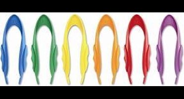 12 grote pincetten van 15 cm in kunststof