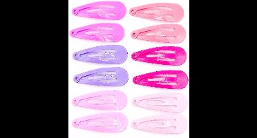 Klik-klak haarspeldjes roze tinten klein