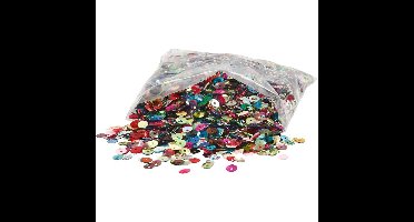 Pailletten, rond, afm 6 mm, 100 gr/ 1 doos