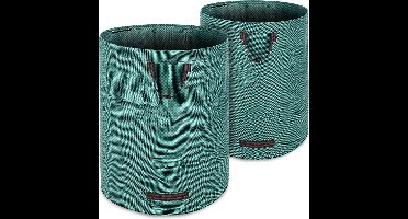 Gardebruk Tuinafvalzak - 2 Stuks 280L – 77x67cm/Opvouwbaar - Groen