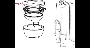 Dometic CT3000/4000 deksel compleet 2426014557