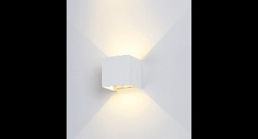 Ledmaxx LED Wandlamp Up&Down wit 2x 3W 370lm 3000K Niet-Dimbaar IP54 Buitenlamp | Geen fitting | Warm Wit | 6 watt | 50.000 Branduren