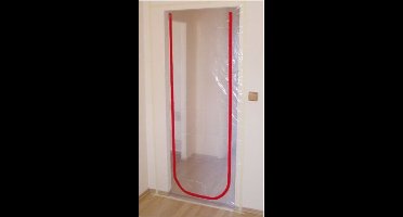 Stofstop afsluitfolie met rits 2500x1100mm