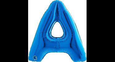 Folieballon 100cm letter A blauw