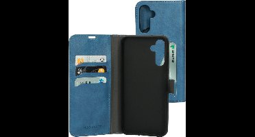 Mobiparts hoesje geschikt voor Samsung Galaxy A14 4G/5G - Wallet/Boekhoesje - Eco Leer - Magneet Sluiting - Opberg vakken - Blauw