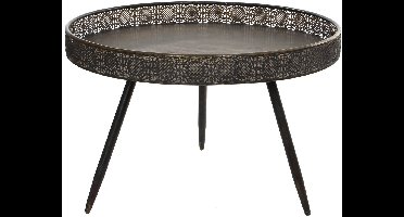 Mica Decorations Bijzettafel Lagune - rond - brons - H45,5 x D70