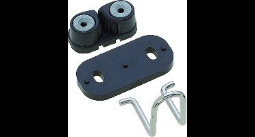 Seilflechter - Carbon Schootklem met RVS geleider - 6-13mm - Zwart - Maat: Default