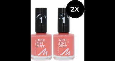 Manhattan Super Gel Nagellak - 145 Coral Island (set van 2)