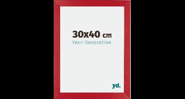 Your Decoration - Fotolijst 30x40 cm - MDF - Rood - Mura