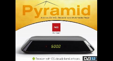 RED Opticum Pyramid Android DVB-S2 Receiver en Multimedia Speler