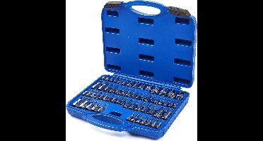 HBM 60-delige slagvaste intern en extern Torx dopsleutelset