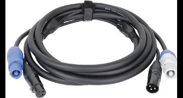 Combikabel DAP FP20150 - Power Pro & 3-pin XLR - DMX 1,5m