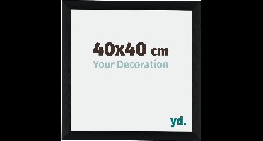 Your Decoration - Fotolijst 40x40 cm - Aluminium - Zwart Geborsteld - Tucson