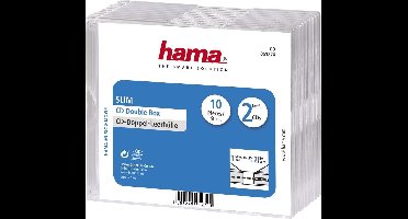 Hama Cd Doosjes Dubbel Slimline Per 10