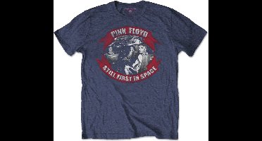 Pink Floyd - First In Space Vignette Heren T-shirt - L - Blauw