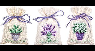 Vervaco - Kruidenzakje kit - Provence set van 3 - PN-0167512 - Borduren - Borduurpakket - Borduurpakket volwassenen - Borduurpakket kind