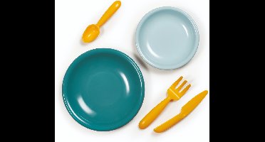 Ecoiffier Vert Azur Picknick Speelset met Kartonnen Picknickmand - 32dlg.