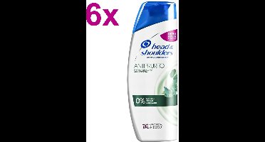 Head & Shoulders - Eucalyptus/Antiprurito - Anti-Roos Shampoo - 6x 400ml - Voordeelverpakking