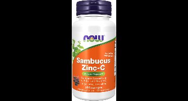 Now Foods  - Sambucus Zinc-C, - 60 Lozenges