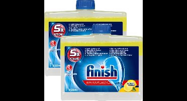 Finish - Vaatwas - Vaatwasreiniger - Lemon Sparkle - 250ml x 2