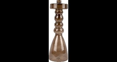 Present Time Kandelaar Pawn - Bruin - Ø11x30,5cm - Scandinavisch,Modern