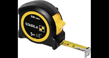 Stabila BM 100 cm+inch 19567 Rolmaat 5 m ABS