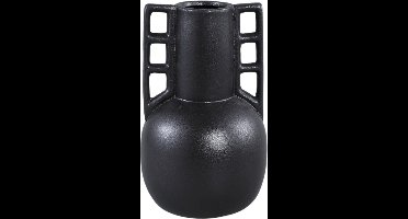 PTMD Essa Vaas - 18 x 18 x 29 cm - Keramiek - Zwart