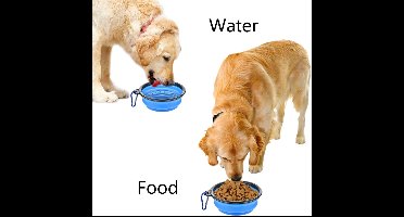 Opvouwbare voerbakken 2 stuks - groen Blauw