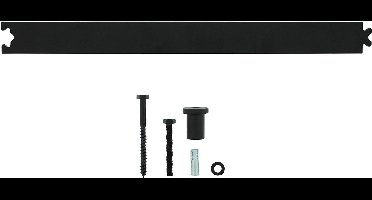 Intersteel Schuifdeursysteem – tussenrail 45 cm mat zwart