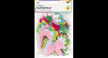 Folia zelfklevende viltvormen Lente, blister met 112 stuks