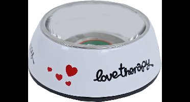 Boon eetbak kat RVS 14 cm wit wit