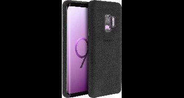 Samsung Alcantara leren cover - zwart - voor Samsung Galaxy S9 (SM-G960)