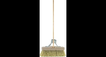 Betra Buitenbezem - FSC hout - natuurvezel - 23 x 140 cm - tuinbezem/schrobborstel