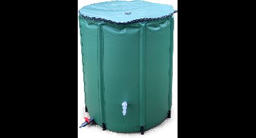 Regenton Regenwater Watertank Opvangbak Opvangen Waterbak 380 Liter Opvouwbaar Kraan