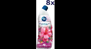 8x Ambi Pur wc-reiniger 750ml Pink Hibiscus