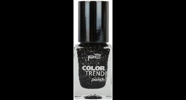 P2 Cosmetics EU Color Trend Nagellak 070 Black Glitter 10ml Black/zwart met Glittertjes