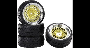 Reely 1:10 Straatmodel Complete wielen Racing CLS Goud 4 stuk(s)
