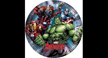 PROCOS - 8 kleine Avengers Power borden 19,5 cm - Decoratie > Borden