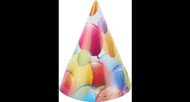 Vegaoo - 6 ballonnen feesthoeden