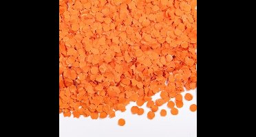 Oranje confetti papier 200 gram