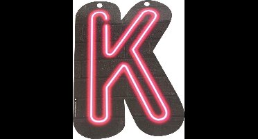 Neon Letter K 24cm