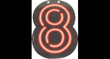 Neon Cijfer 8 24cm