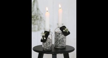 Kaars taps toelopend Wit 11cm hoog (set van 7 stuks)