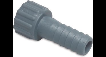Slangtule PP 3/4" x 19 mm wartel binnendraad x slangtule 10bar grijs, per 5 stuks